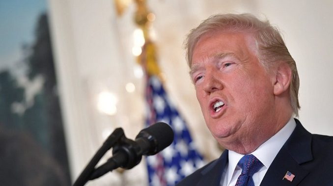Trump says strikes on Syria under way