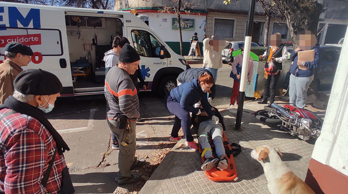Choque entre camioneta y moto dejó un herido – Diario El Telégrafo