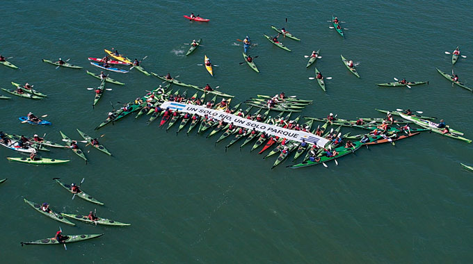 Más de un centenar de embarcaciones participaron de kayakeada ...