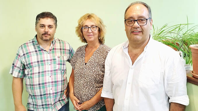 Julio Norte, Cecilia Bottino, Guillermo Caraballo.