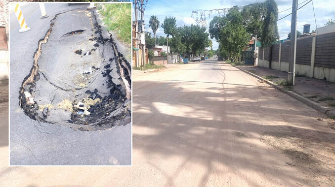 Moción por “hundimiento” en una calle que ya fue reparado