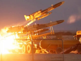 Misiles iraníes lanzados contra Israel
