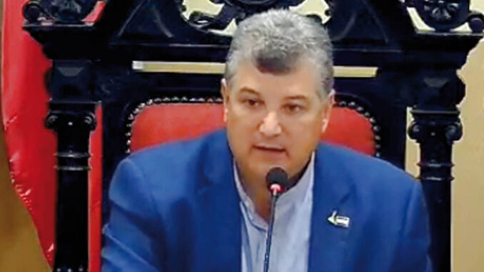 Edil departamental Marcelo Tortorella.