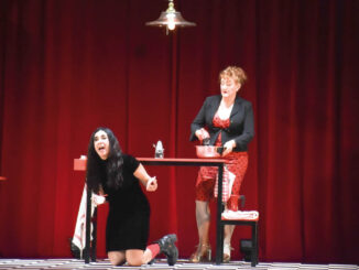 Lucía Trentini y Gloria Albalate protagonizaron “Elektra. Bizarra y doméstica opereta para cocina”, que en el marco del Fidae se presentó en el Florencio Sánchez.