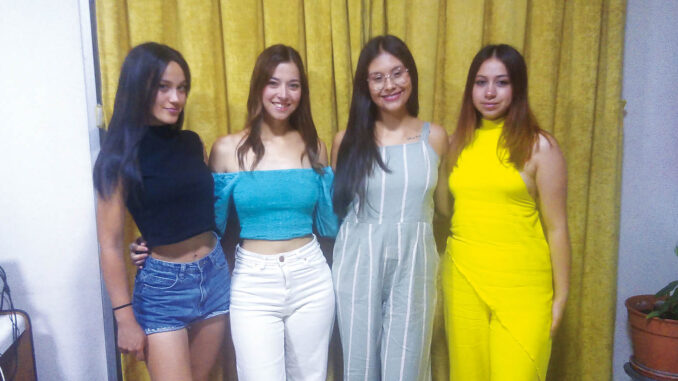 Ana San Martín, Agostina González, Eliana Patiño y Tatiana Biardo.