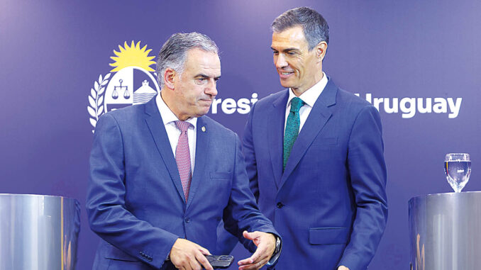 Sánchez y Orsi comparten la "necesidad imperiosa" de culminar el acuerdo UE-Mercosur