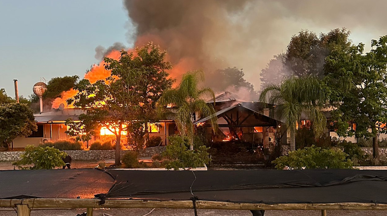 Incendio en Paysandú: pérdidas totales en el hotel La Castellana
