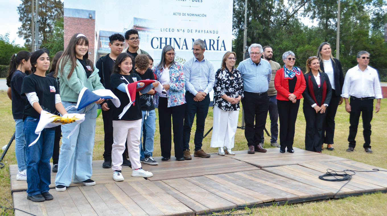 El Liceo Nº6 de Paysandú ya se llama "China María": homenaje a la primera lancera caída en la Revolución Oriental de 1811