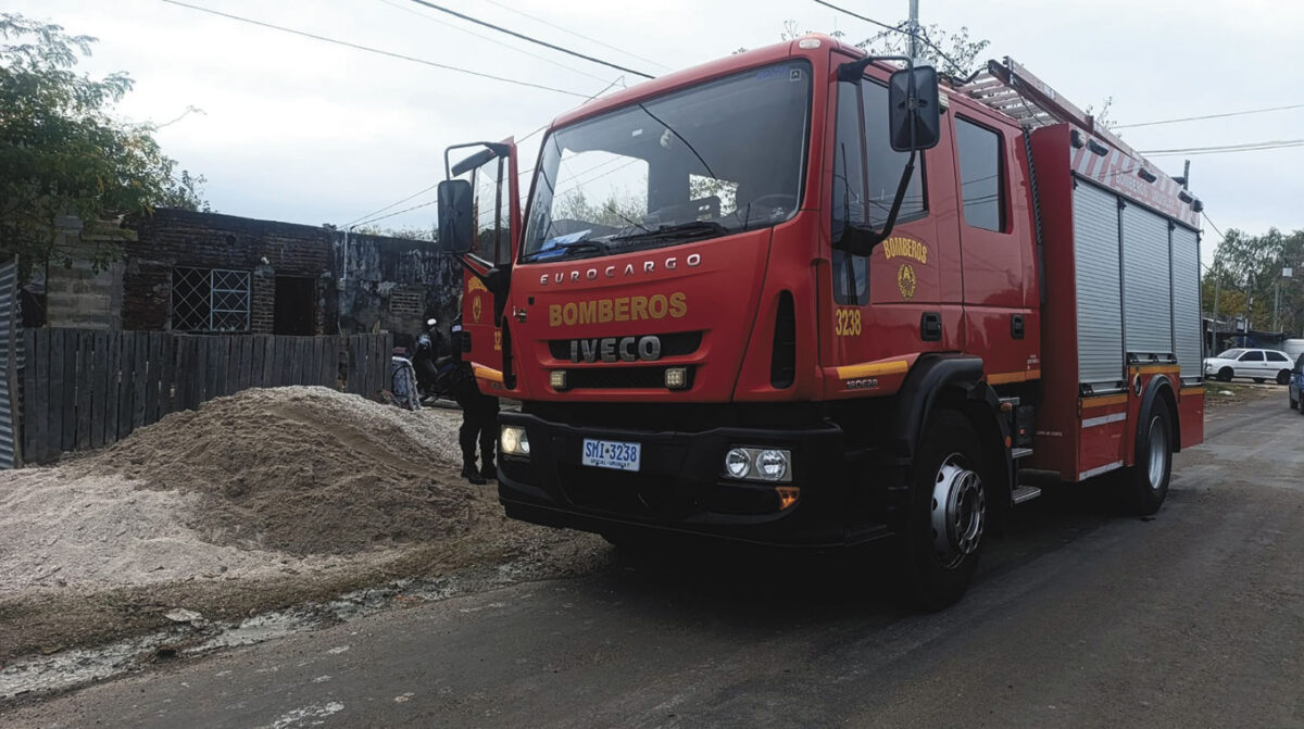 Incendio provocado por estufa a gas