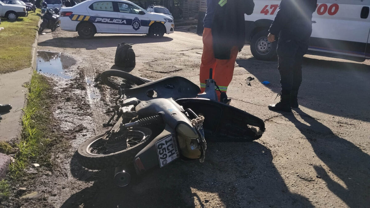 Lesionados en choque entre motos