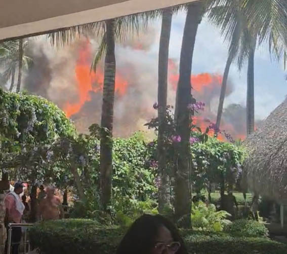 Familia sanducera vivió momentos de tensión durante incendio en un hotel de República Dominicana