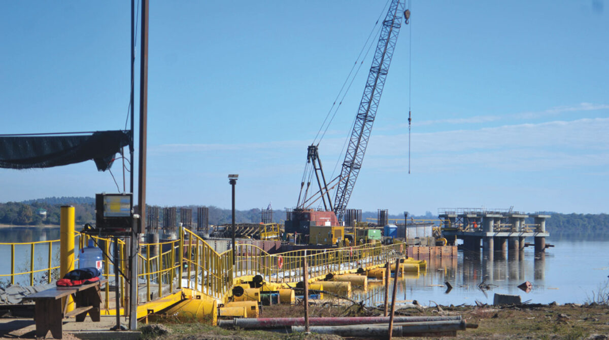 Nuevo muelle de Ancap llegó al 77,5% de avance de obra