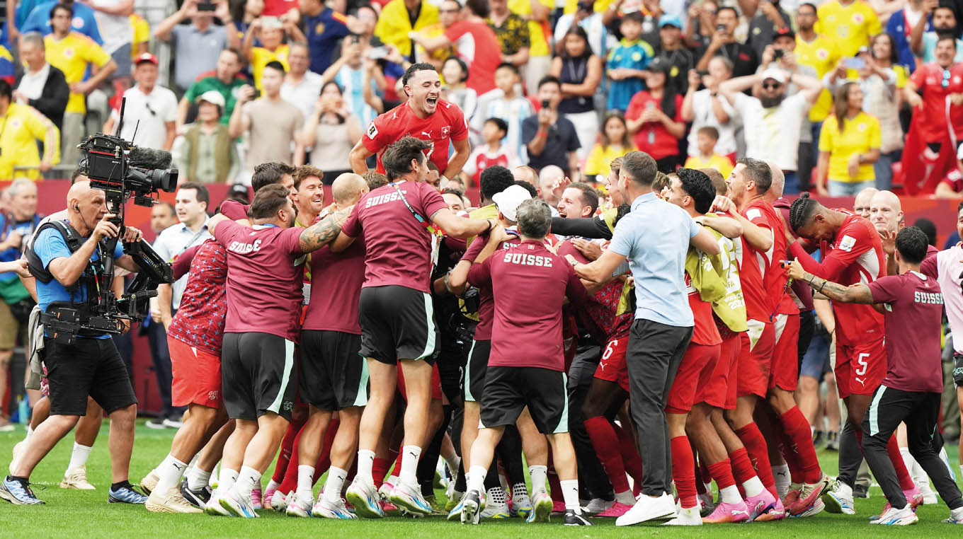 Suiza eliminó a Colombia por penales y sigue soñando