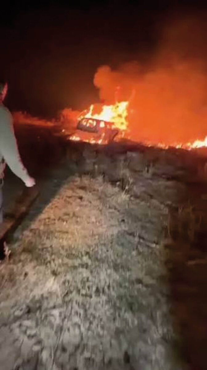 Delincuentes asaltaron a un cambista en Tacuarembó e incendiaron un automóvil
