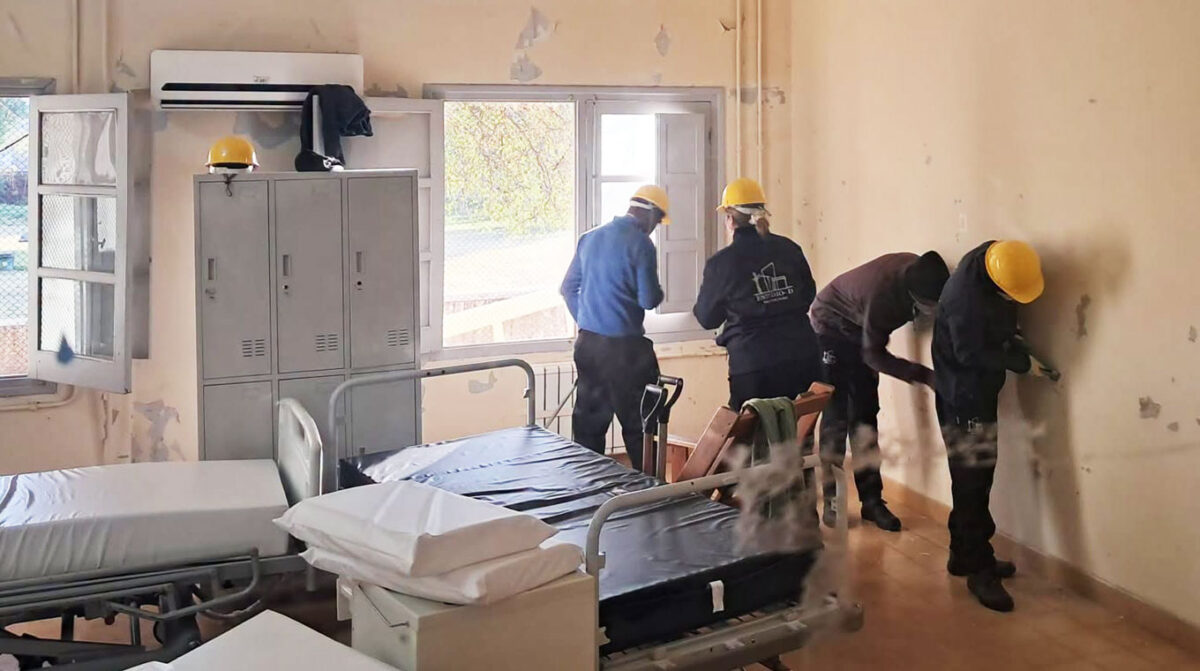 Comenzaron obras en sala de Psiquiatría del HEL; trasladarán y ampliarán laboratorio