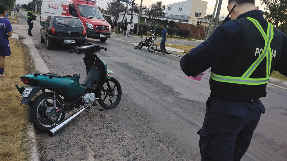 Motociclistas lesionadas tras colisión