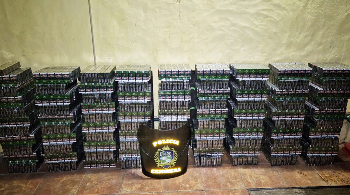 Caminera incautó 4.500 cajillas de cigarrillos de contrabando en ruta 3