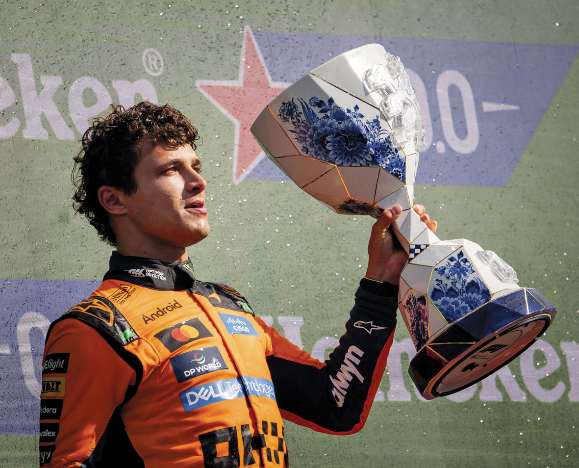 Norris festejó en un accidentado GP de Países Bajos
