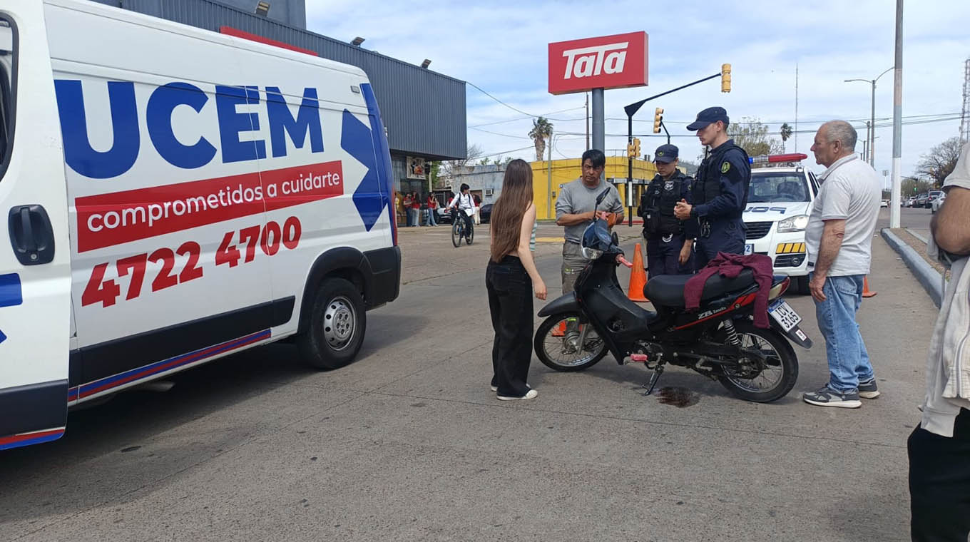 Señora con traumatismo de cráneo