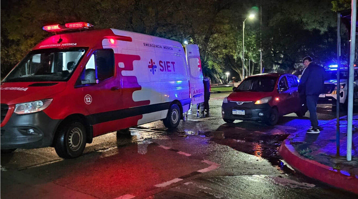 Motociclista lesionado en choque con un automóvil