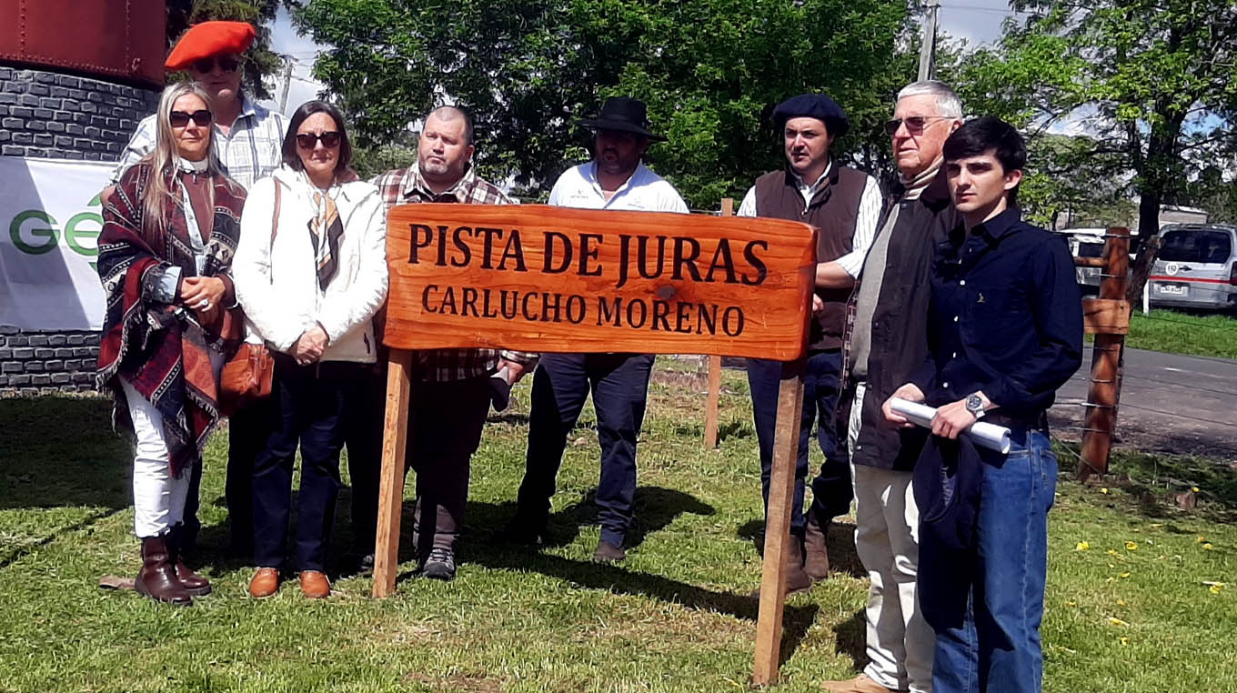 La pista de juras se llama“Carlucho Moreno”