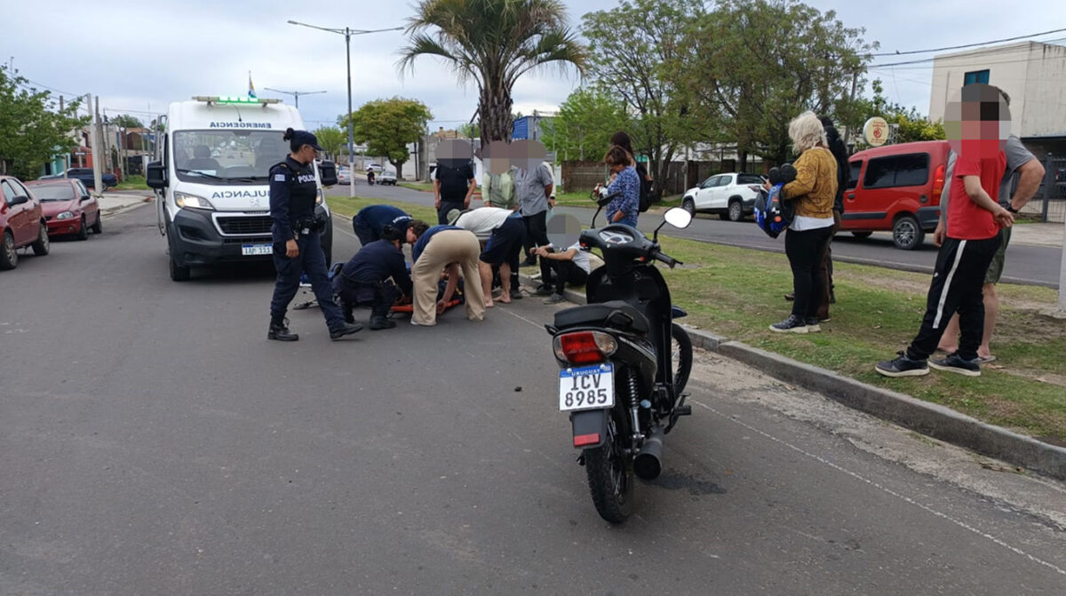 Sufrió graves lesiones tras atropellar un perro