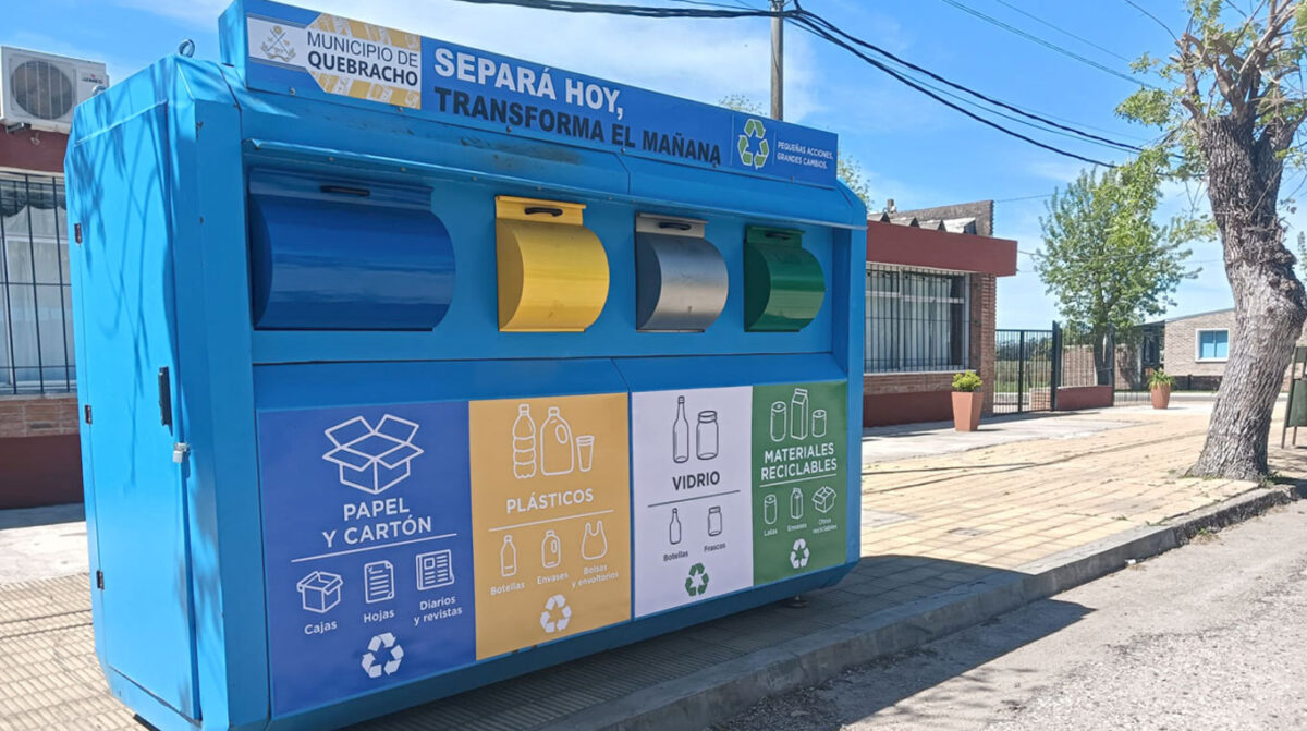 Quebracho cuenta con un nuevo Ecopunto para impulsar el reciclaje