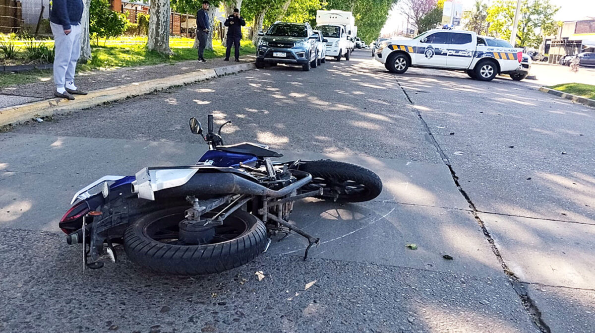 Motociclista con múltiples fracturas