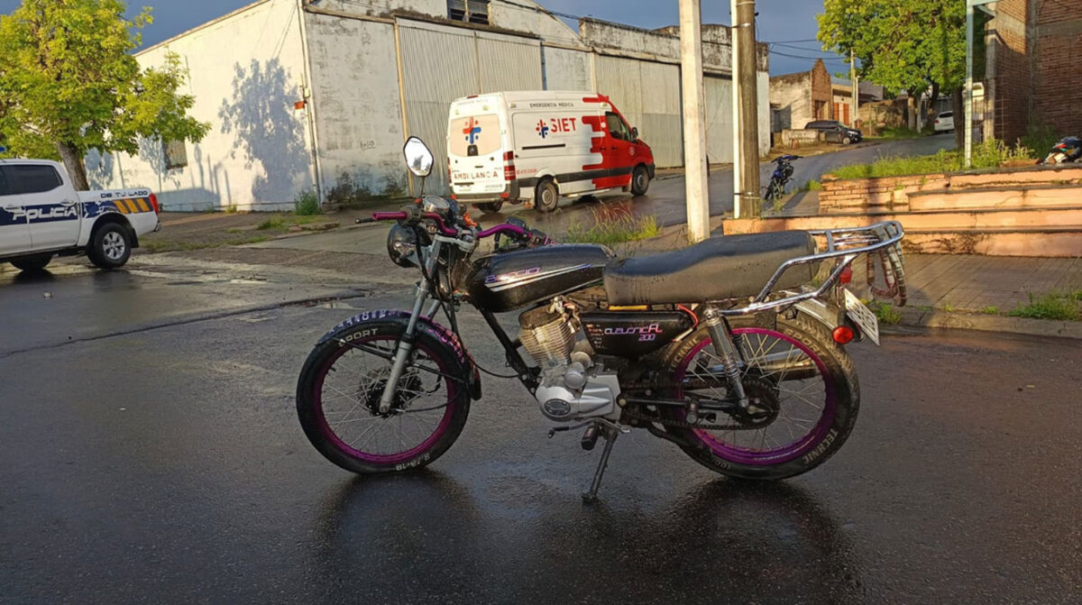 Choque entre motocicletas